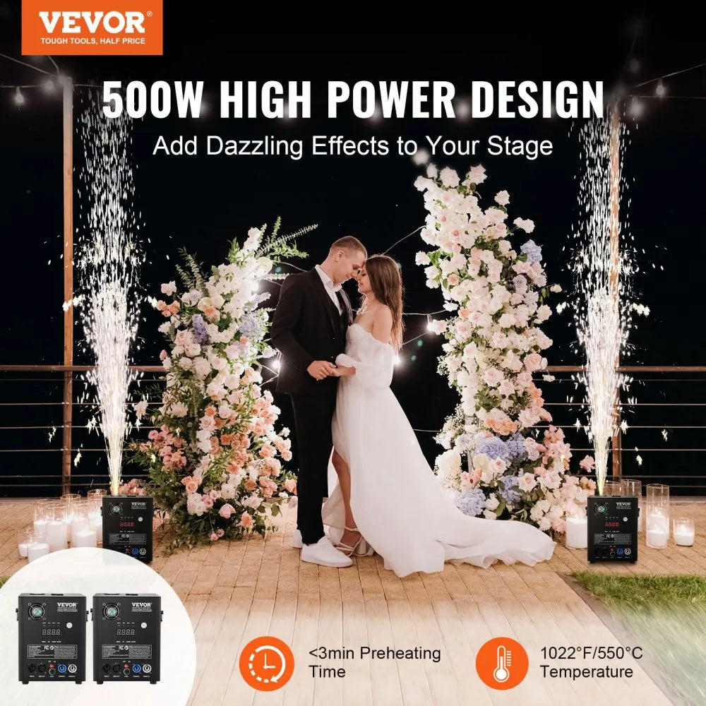 BJY-PHJ500u1 - 500W Cold Spark Firework Machine for Stunning Events