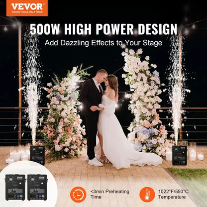 BJY-PHJ500u1 - 500W Cold Spark Firework Machine for Stunning Events