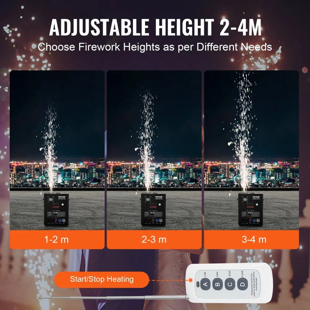BJY-PHJ500u1 - 500W Cold Spark Firework Machine for Stunning Events