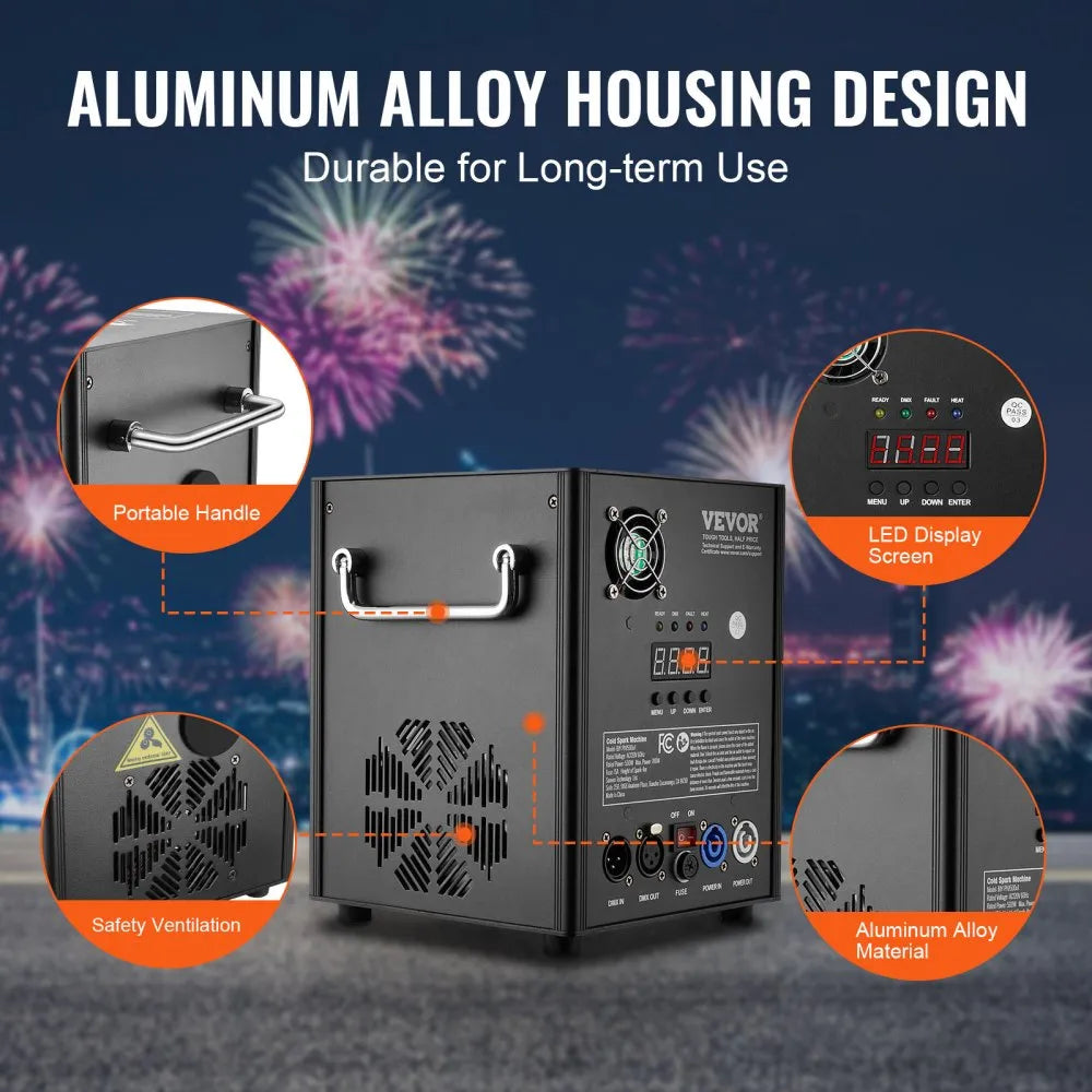 BJY-PHJ500u1 - 500W Cold Spark Firework Machine for Stunning Events