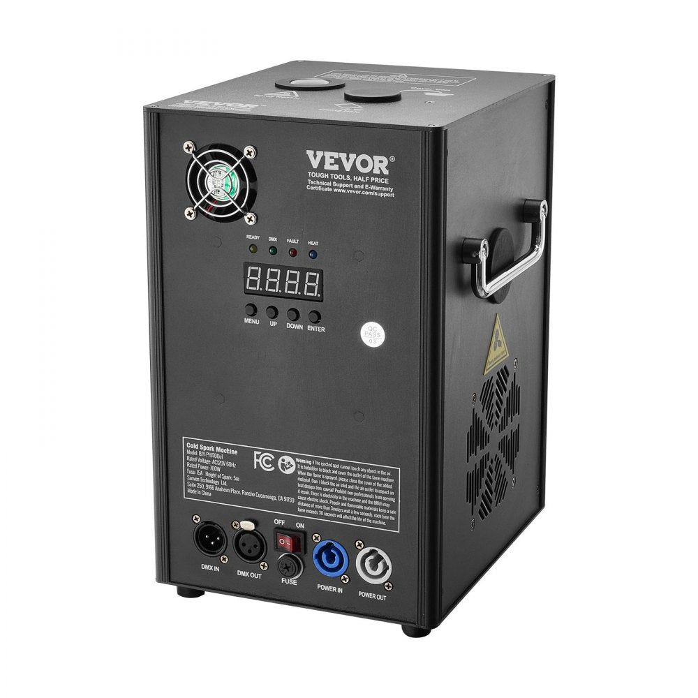 BJY-PHJ700u1 - 700W Cold Spark Machine, Adjustable 6.6-16.4ft Height