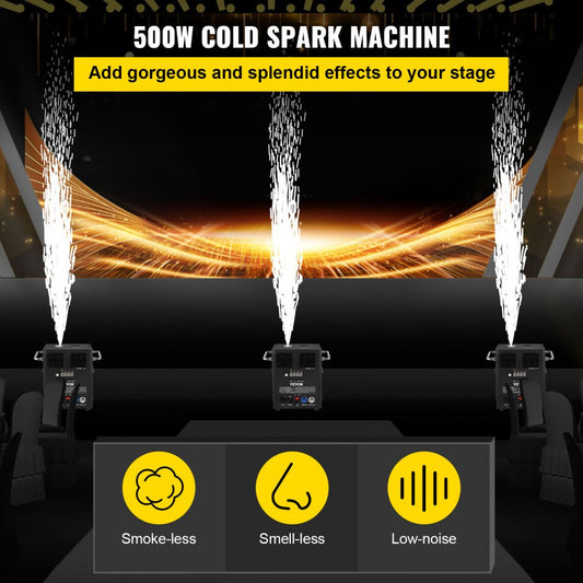 VV-CSM4-500 - Adjustable Cold Spark Machine for Stunning Events, 5-8.2ft Height
