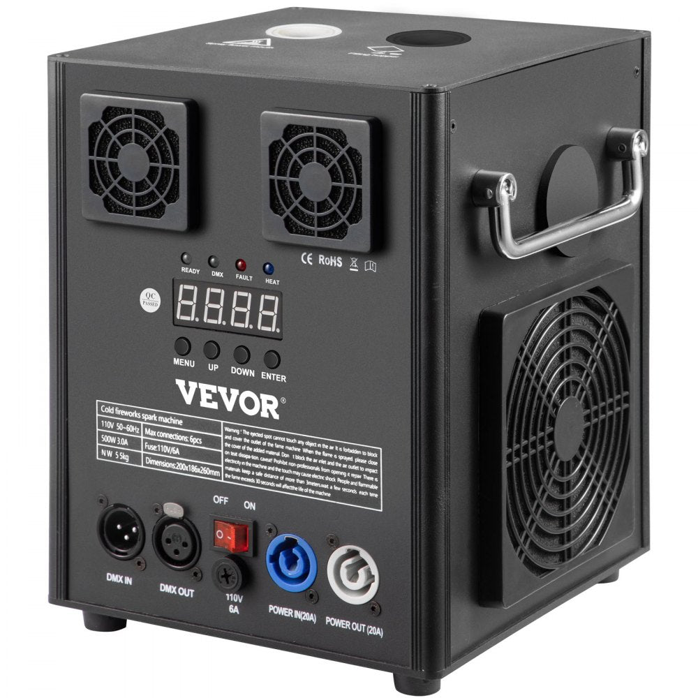 VV-CSM4-500 - Adjustable Cold Spark Machine for Stunning Events, 5-8.2ft Height