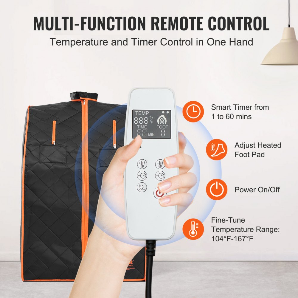 ML-6067-U - Portable 1400W Infrared Sauna Blanket for Home Detox & Relaxation