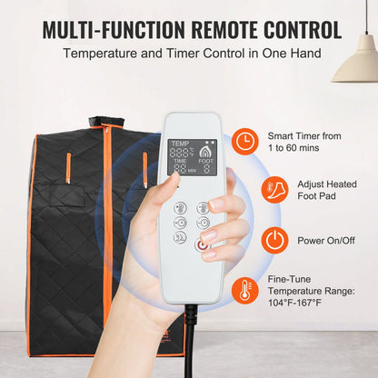 ML-6067-U - Portable 1400W Infrared Sauna Blanket for Home Detox & Relaxation