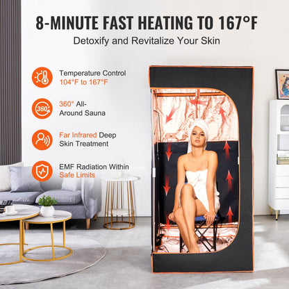 ML-6065-U Portable Infrared Sauna Tent for Home Spa Experience