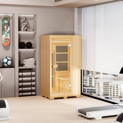 FRB-1E5 - Compact Far Infrared Sauna for One with Music and Lighting