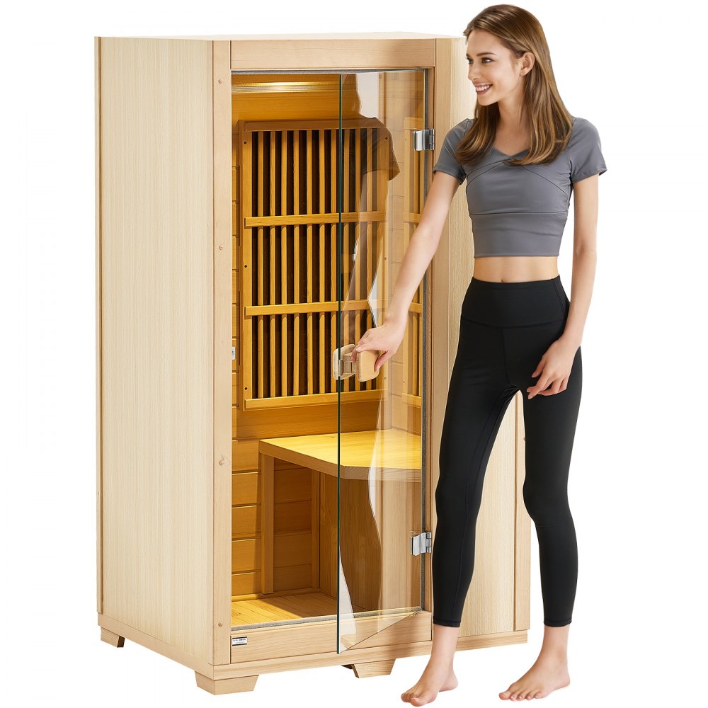 FRB-1E5 - Compact Far Infrared Sauna for One with Music and Lighting