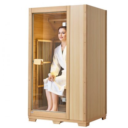 FRB-1E5 - Compact Far Infrared Sauna for One with Music and Lighting