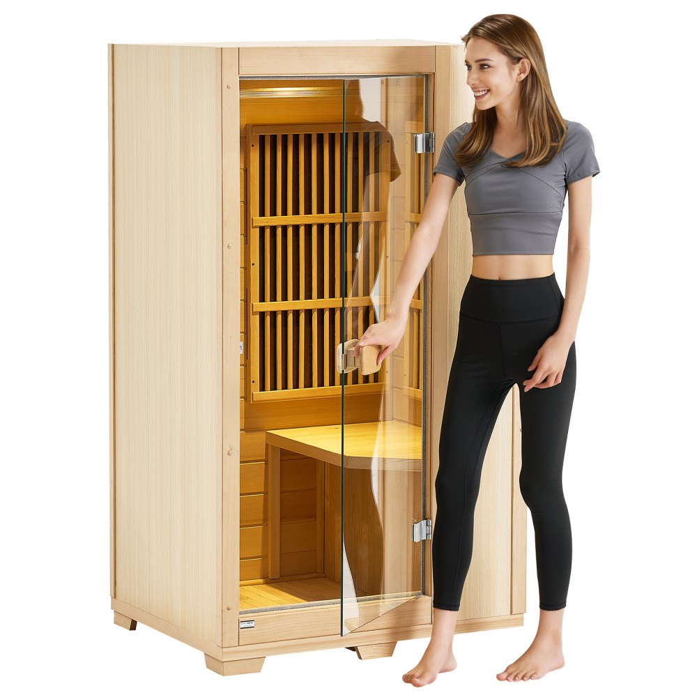 FRB-1E5 - Compact Far Infrared Sauna for One with Music and Lighting