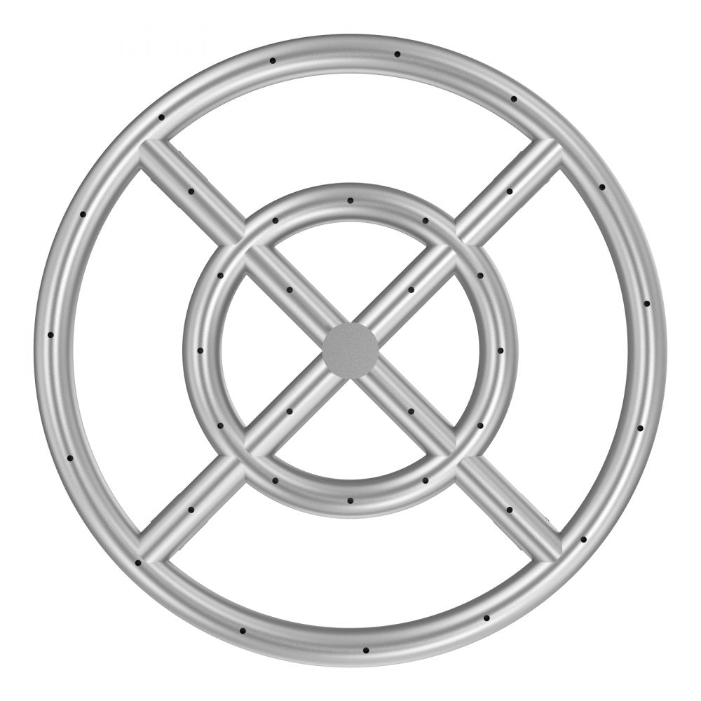 1050266 - 12-Inch Stainless Steel Fire Pit Pan for Propane & Natural Gas