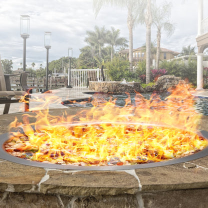 1050267 - 18" Stainless Steel Fire Pit Pan with 150,000 BTU Burner