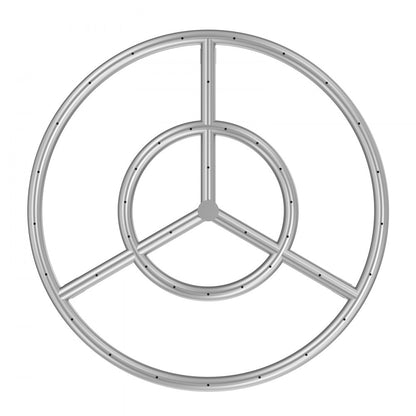 1050267 - 18" Stainless Steel Fire Pit Pan with 150,000 BTU Burner