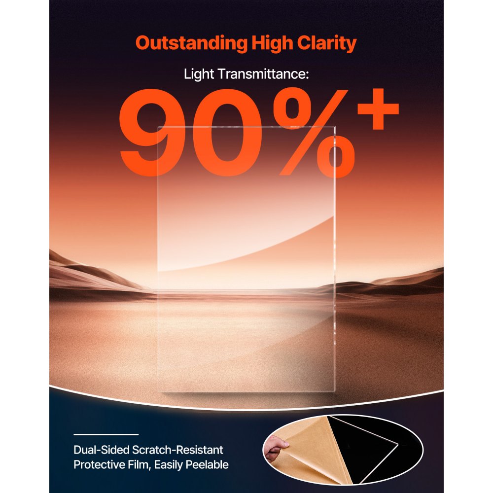 LX-PMMA-24*36 - 24x36 Inch Acrylic Sheet Set (2 PCS) for DIY Crafts