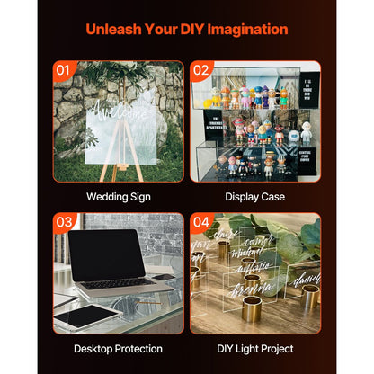 LX-PMMA-24*36 - 24x36 Inch Acrylic Sheet Set (2 PCS) for DIY Crafts