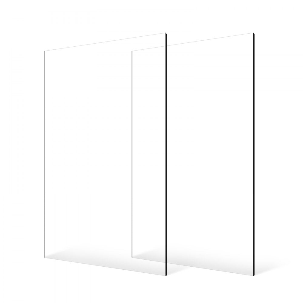 LX-PMMA-24*48 - 24x48 Inch Acrylic Sheets, 2-Piece Set, 3mm Thick