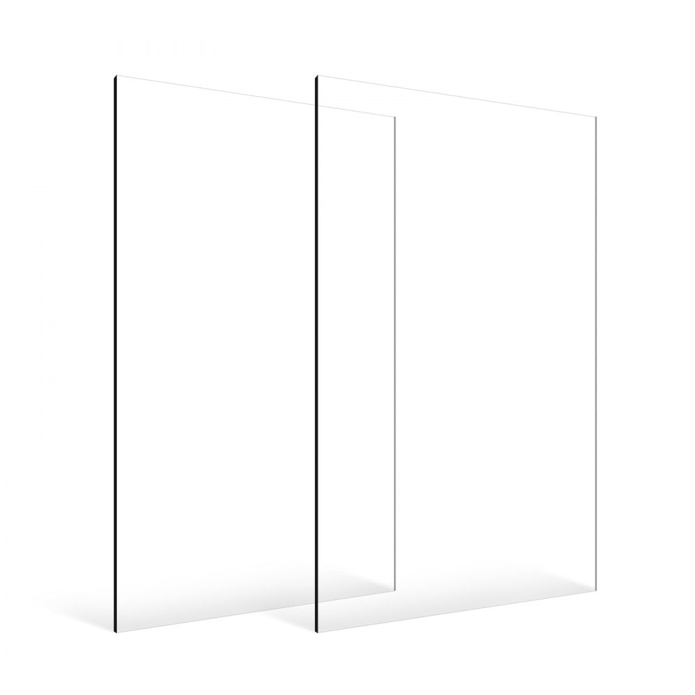 LX-PMMA-24*48 - 24x48 Inch Acrylic Sheets, 2-Piece Set, 3mm Thick