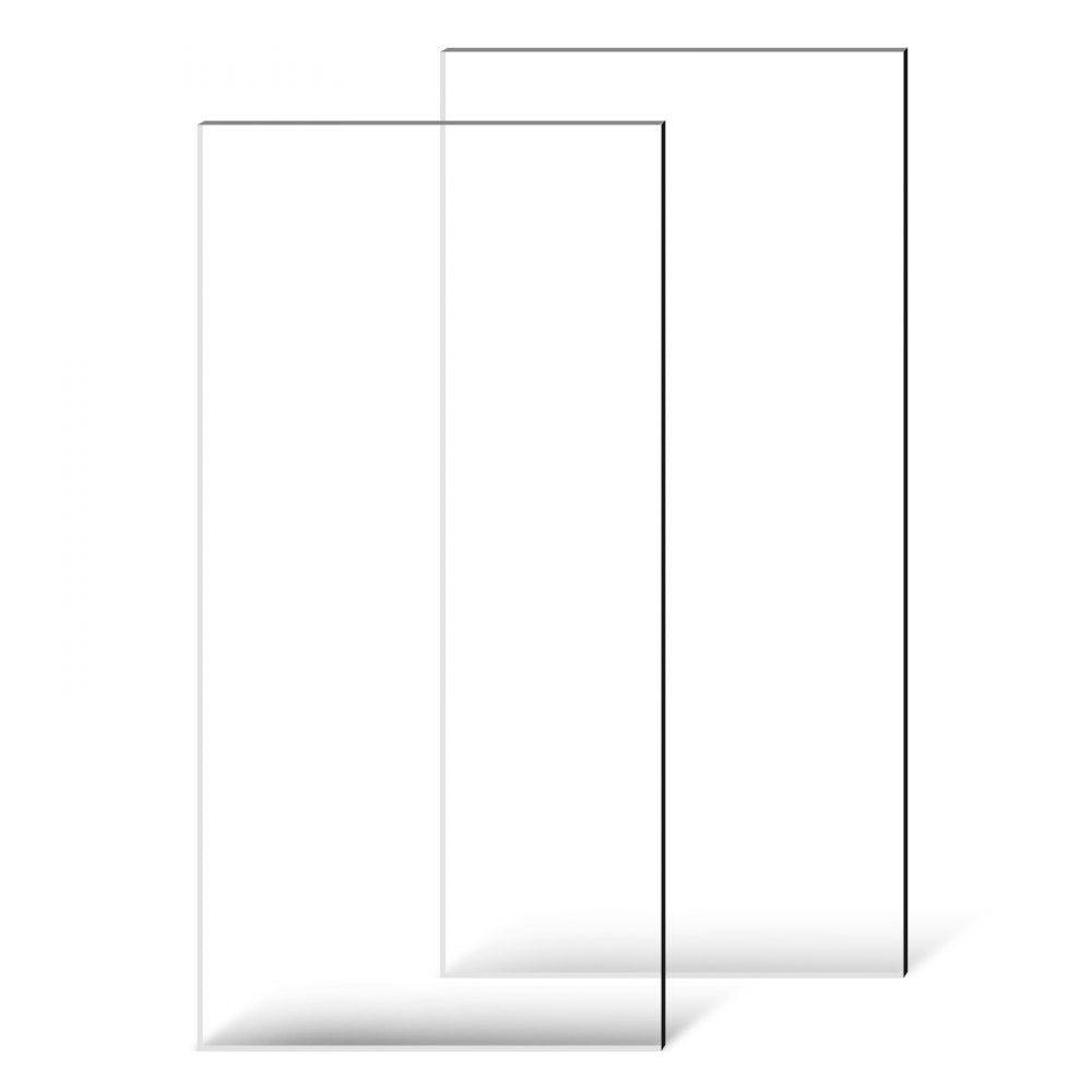 LX-PMMA-24*48 - 24x48 Inch Acrylic Sheets, 2-Piece Set, 3mm Thick