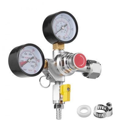 Item Model Number - VEVOR CGA320 Double Gauge CO2 Regulator with 60 PSI Control