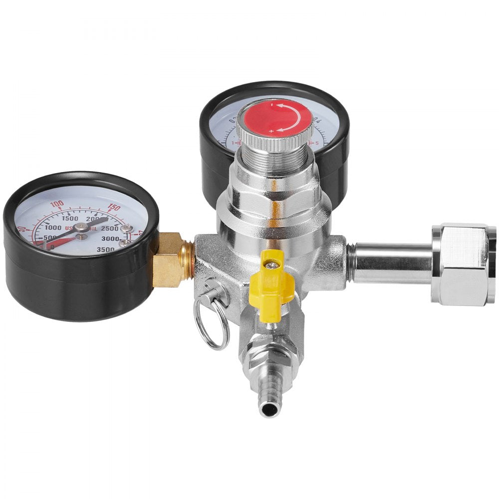 Item Model Number - VEVOR CGA320 Double Gauge CO2 Regulator with 60 PSI Control