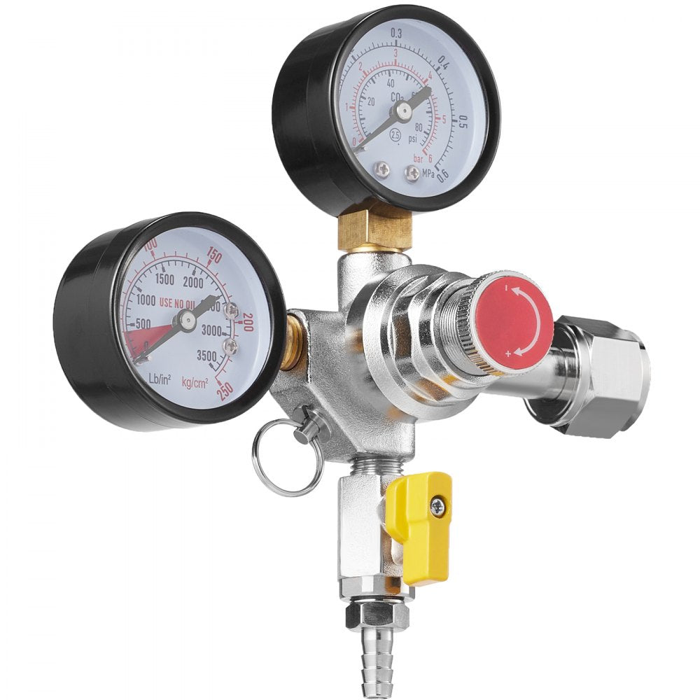 Item Model Number - VEVOR CGA320 Double Gauge CO2 Regulator with 60 PSI Control