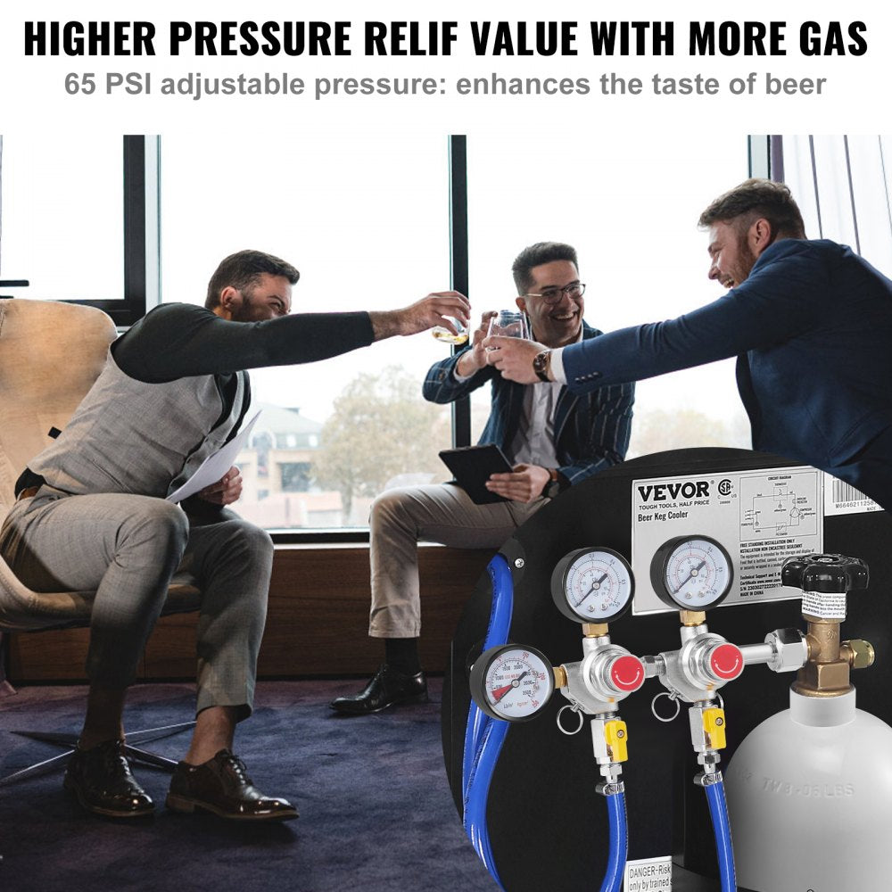 Item Model Number - Triple Gauge CO2 Regulator with 0-60 PSI Pressure Control