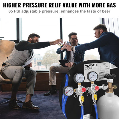 Item Model Number - Triple Gauge CO2 Regulator with 0-60 PSI Pressure Control