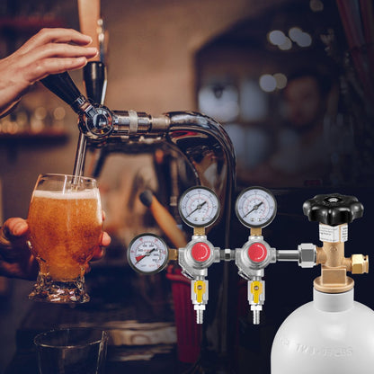 Item Model Number - Triple Gauge CO2 Regulator with 0-60 PSI Pressure Control