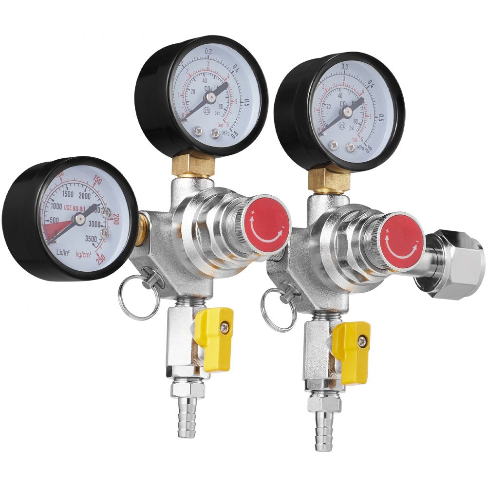 Item Model Number - Triple Gauge CO2 Regulator with 0-60 PSI Pressure Control