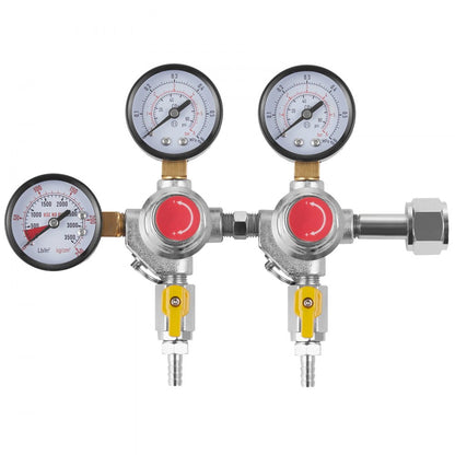 Item Model Number - Triple Gauge CO2 Regulator with 0-60 PSI Pressure Control