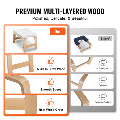 A3007 - Birch Inversion Chair with 2.55" Cushion for Yoga & Headstands