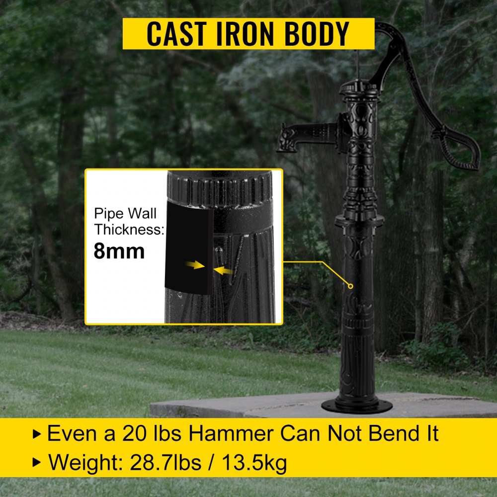SYBJ-4791 - 26" Cast Iron Antique Water Pump Stand for Gardens