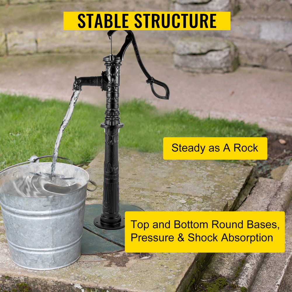 SYBJ-4791 - 26" Cast Iron Antique Water Pump Stand for Gardens
