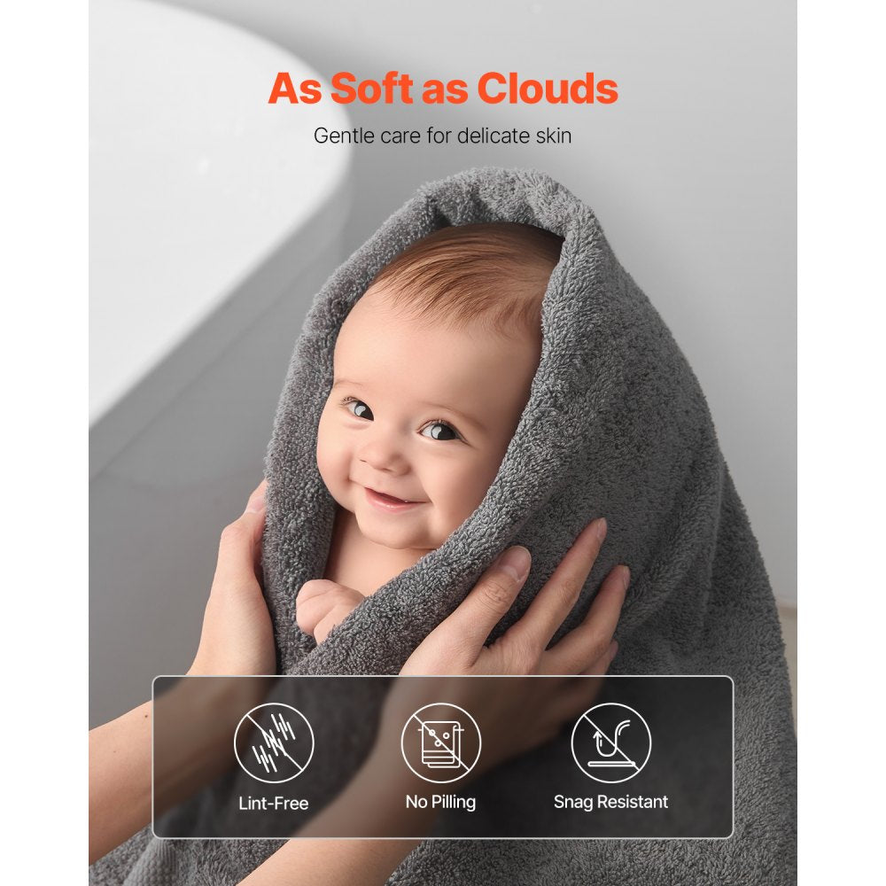 6-1606 - Luxurious 6-Piece Cotton Towel Set, Soft & Absorbent