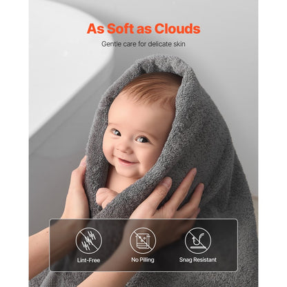 6-1606 - Luxurious 6-Piece Cotton Towel Set, Soft & Absorbent