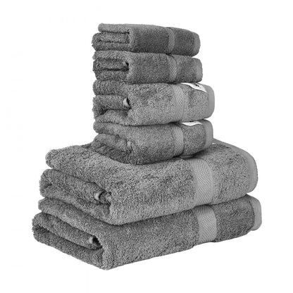 6-1606 - Luxurious 6-Piece Cotton Towel Set, Soft & Absorbent