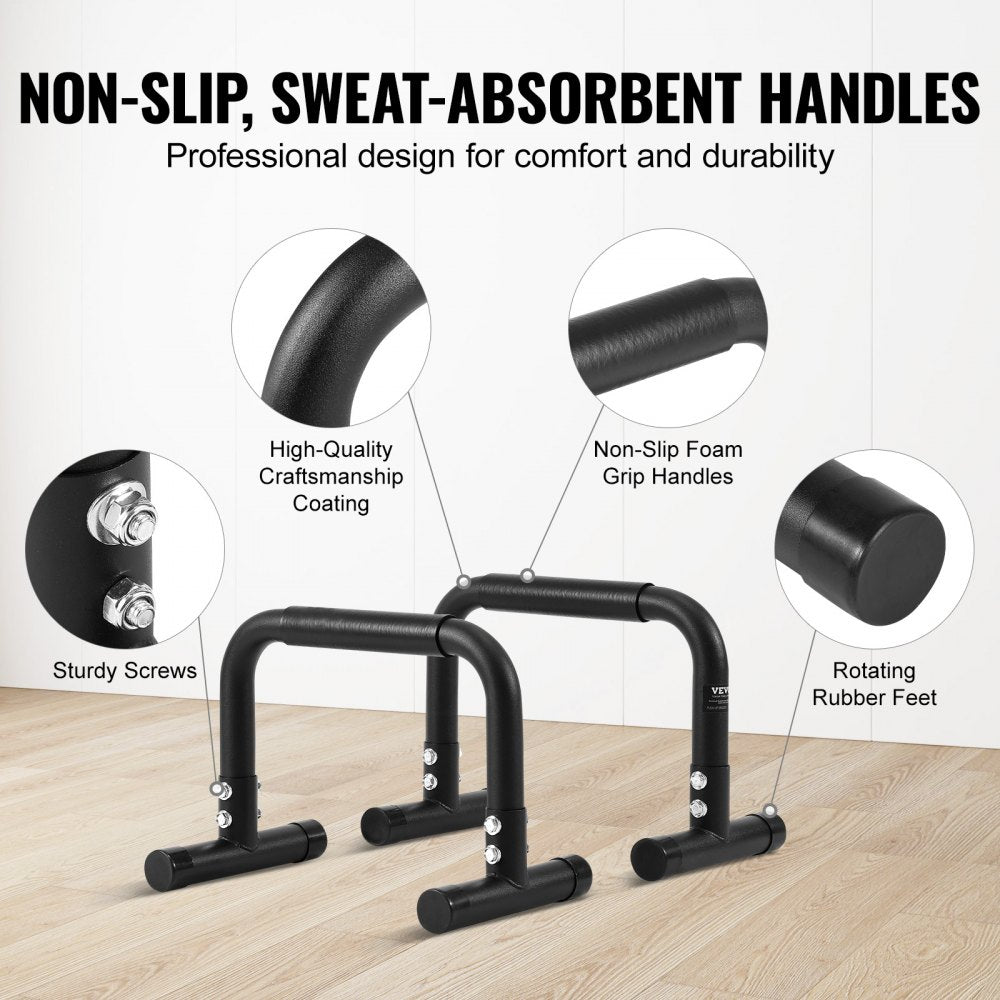FB003 - Heavy-Duty Dip Bars for Home Gym, 500 lbs Capacity