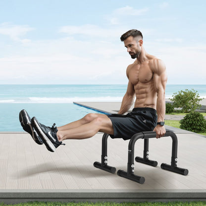 FB003 - Heavy-Duty Dip Bars for Home Gym, 500 lbs Capacity