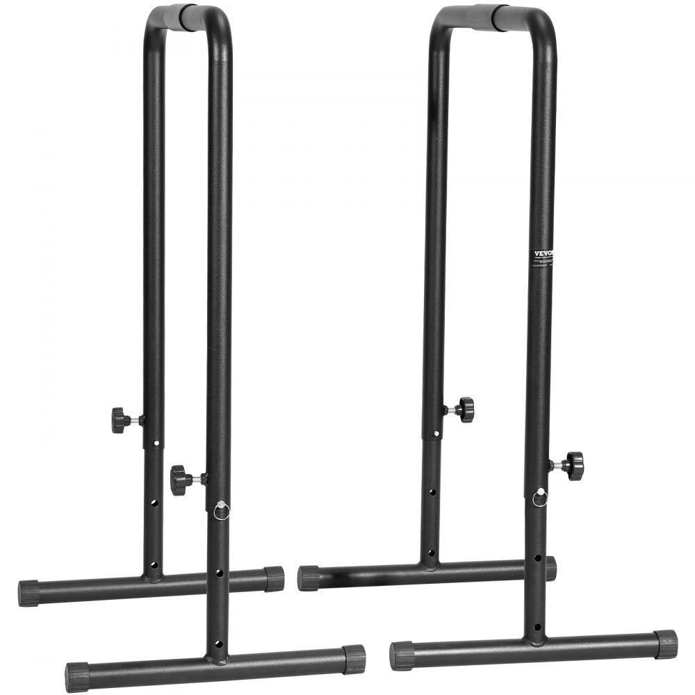 FA005 - Adjustable Height VEVOR Dip Bars, 440 lbs Capacity, Lightweight Design