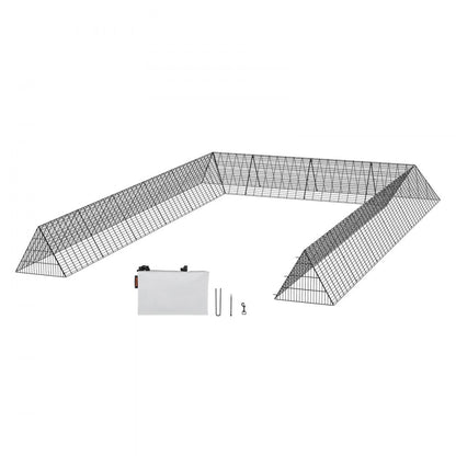 TT-MCT004 - 236.2" Metal Chicken Tunnel for Safe Poultry Roaming