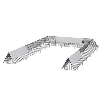 TT-MCT004 - 236.2" Metal Chicken Tunnel for Safe Poultry Roaming