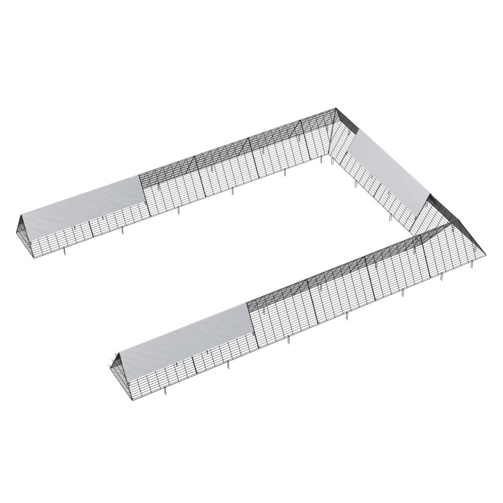 TT-MCT004 - 236.2" Metal Chicken Tunnel for Safe Poultry Roaming