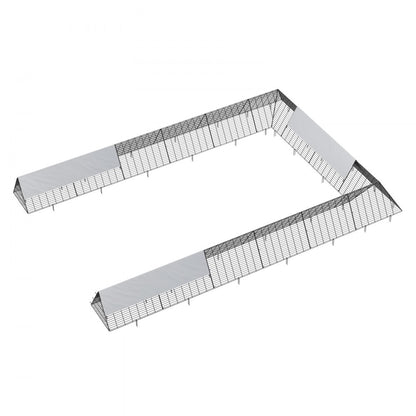 TT-MCT004 - 236.2" Metal Chicken Tunnel for Safe Poultry Roaming
