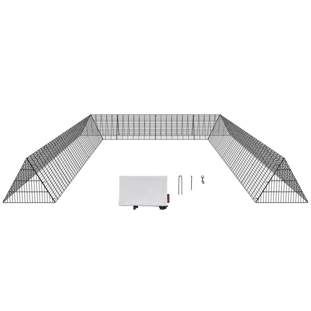 TT-MCT004 - 236.2" Metal Chicken Tunnel for Safe Poultry Roaming