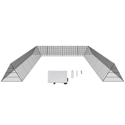 TT-MCT004 - 236.2" Metal Chicken Tunnel for Safe Poultry Roaming
