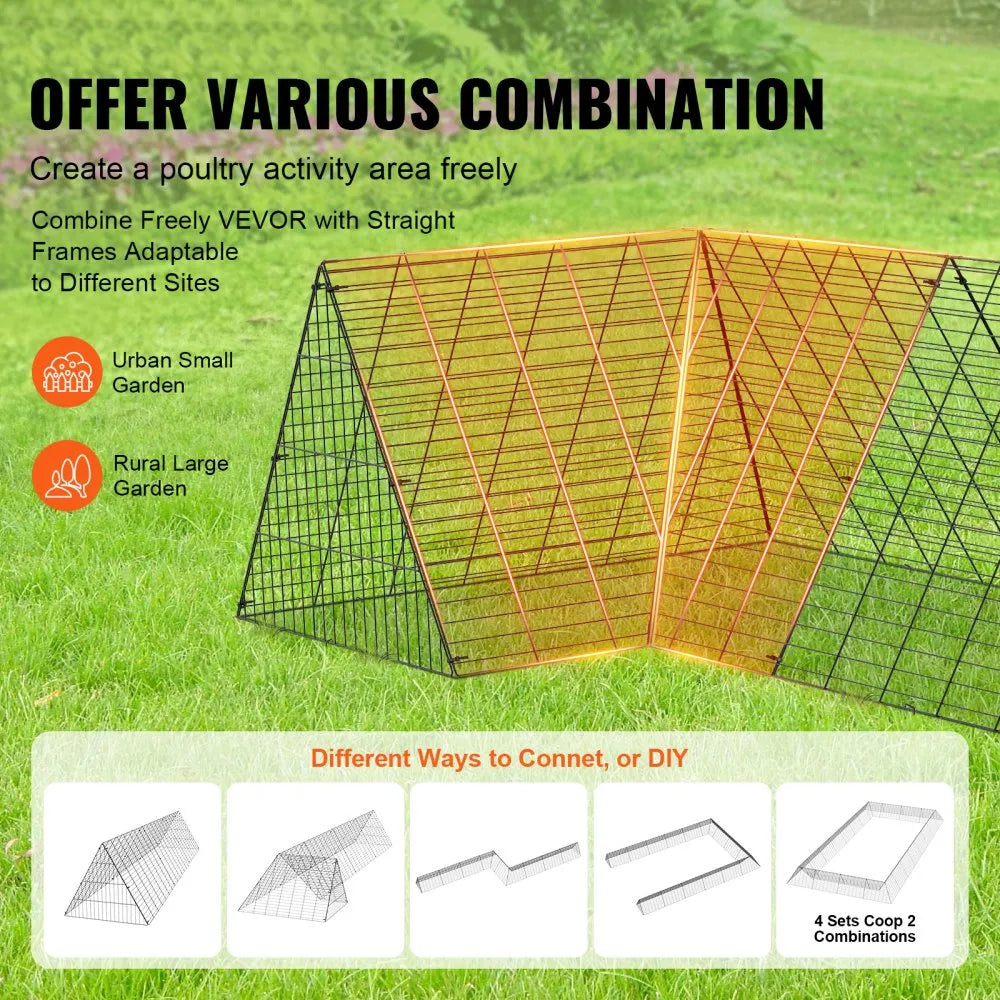 TT-MCT003 - Spacious Metal Chicken Tunnels for Safe Outdoor Play