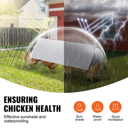 TT-MCT001 - Spacious Chicken Tunnels 300x71cm, Safe Outdoor Roaming for Poultry