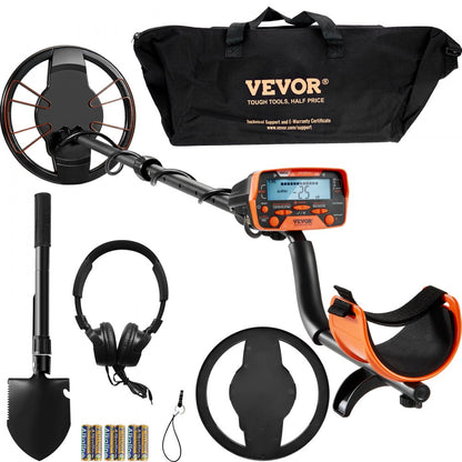 TS181A - 10" Waterproof Metal Detector with LCD, 7 Modes, Adjustable Stem