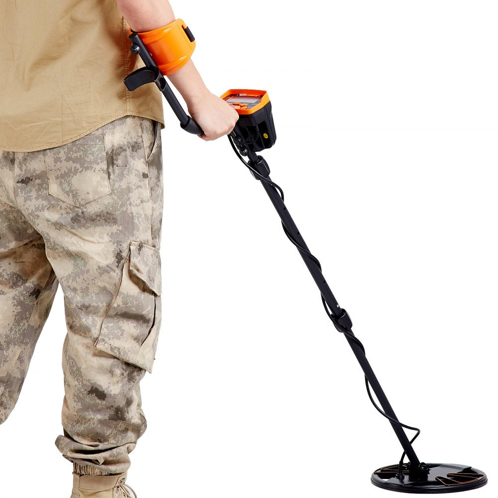 TS181A - 10" Waterproof Metal Detector with LCD, 7 Modes, Adjustable Stem