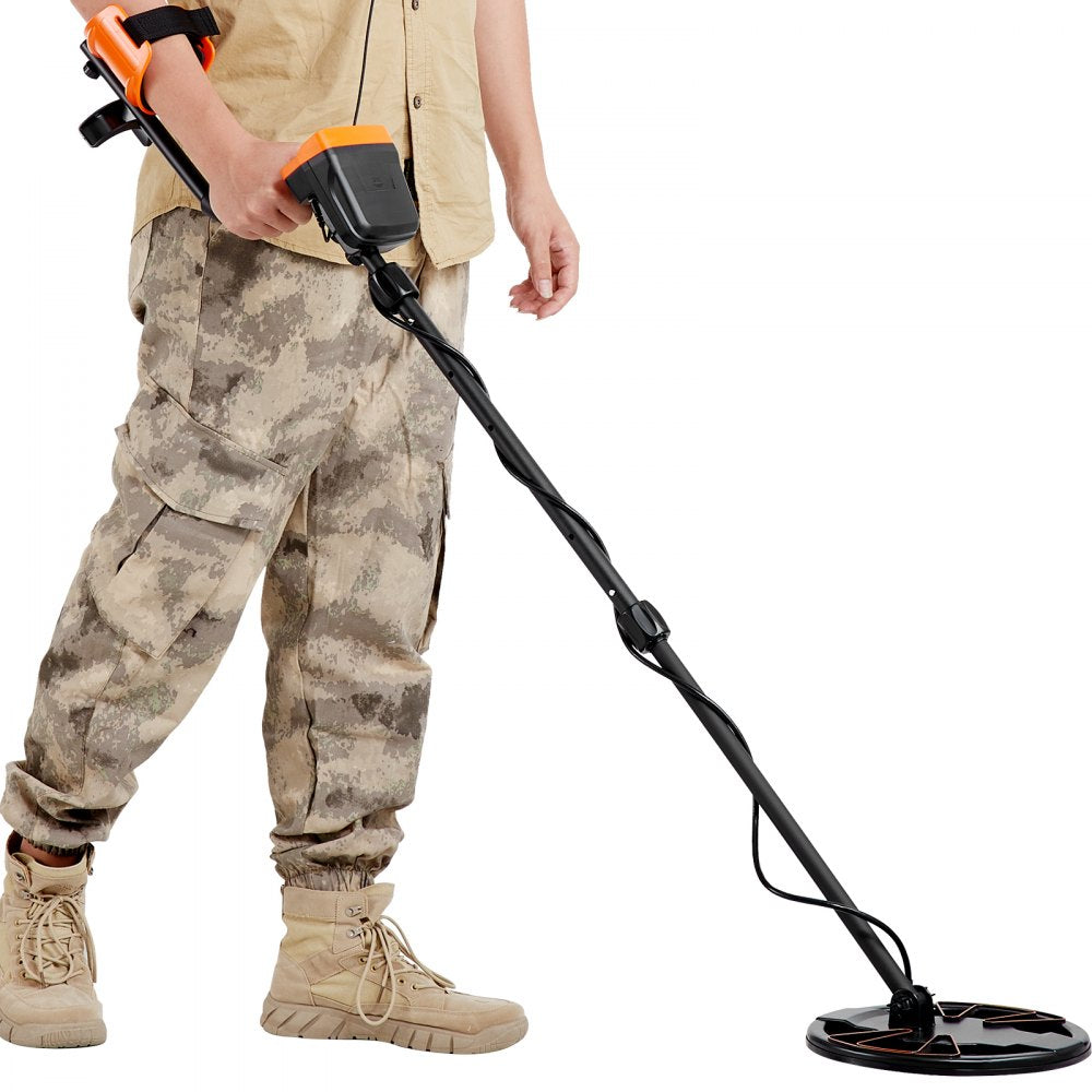 TS181A - 10" Waterproof Metal Detector with LCD, 7 Modes, Adjustable Stem